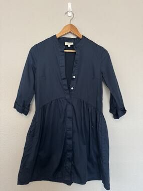 Tuckernuck Royal Shirt Dress Navy Size XXS